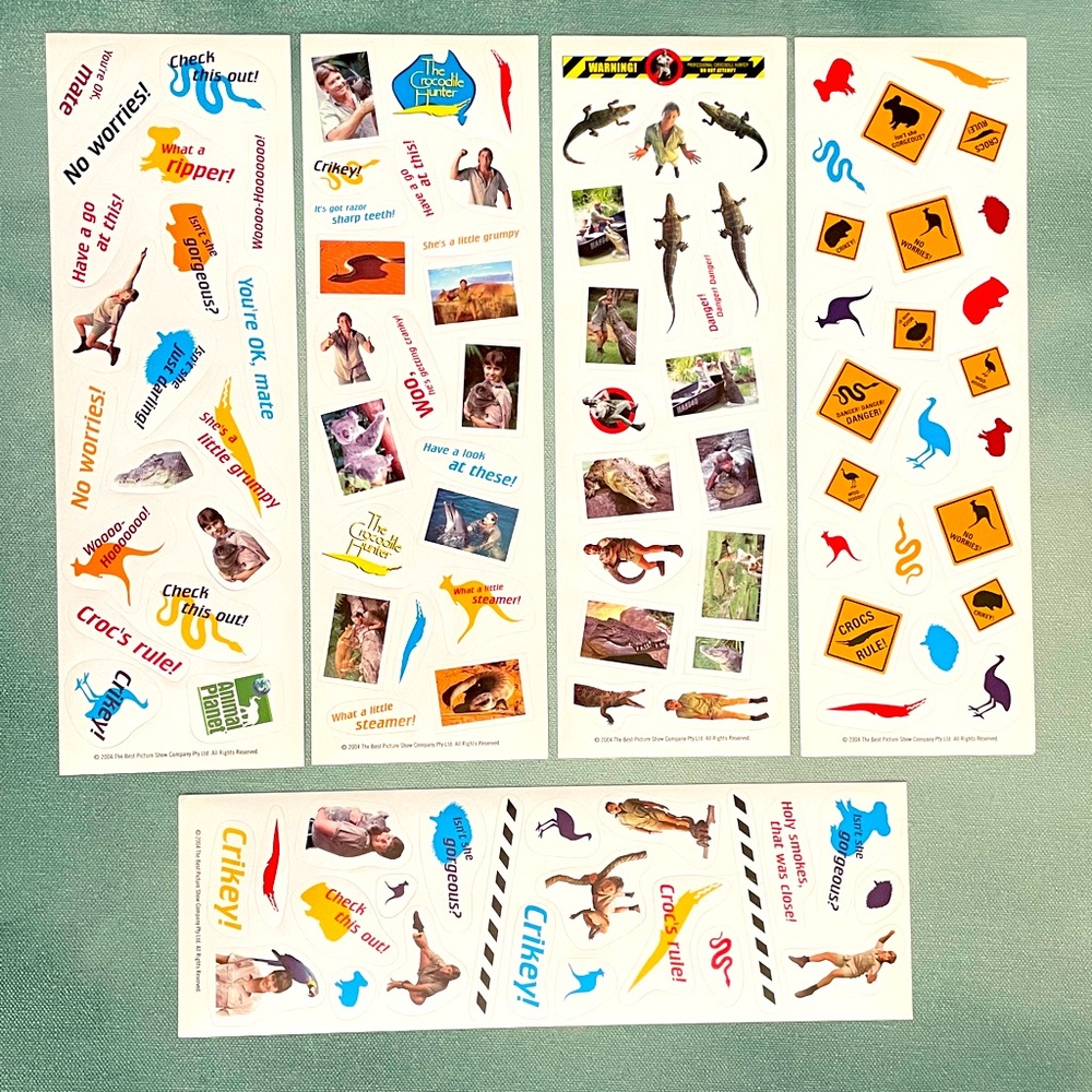 Steve Irwin The Crocodile Hunter Stickers
